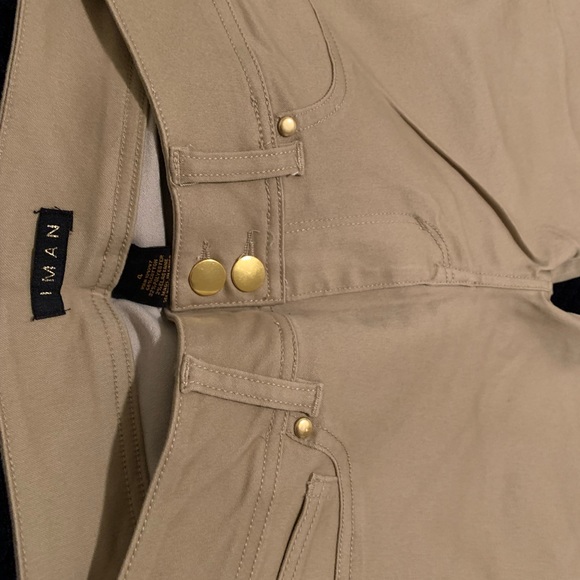 Beige IMAN straight leg pant - Picture 5 of 7
